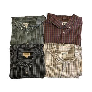Duluth Trading Co Men's Casual Plaid Shirt Collection - Green, Red, Blue, Cream